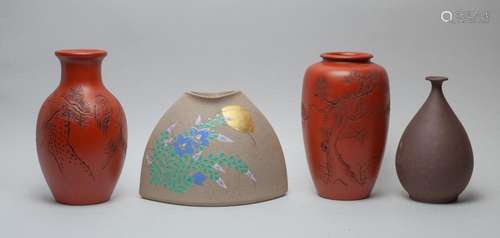 Antique/Vintage Japanese Stoneware Vases