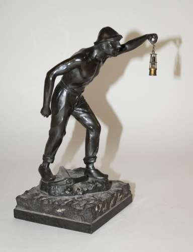 Antiquitäten,   Bergman, Bronzefigur (H. 20,5 cm)