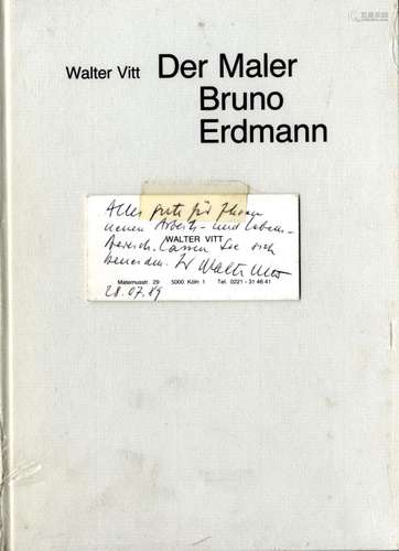 Moderne Kunst,  Kunstbuch, Walter Vitt der Maler Bruno Erdma...