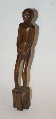 Westasien/Südasien/Südostasien,  Holzfigur (H. 39 cm), Phili...