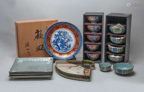 Vintage Japanese Porcelain Bowls& Plates