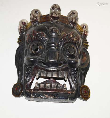 China,   Dämonen Maske  (25,5 x 21 cm), Nepal