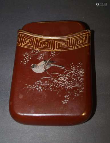 China,   Zigarettendose (H. 12 cm), Chinoiserie, 1900-20