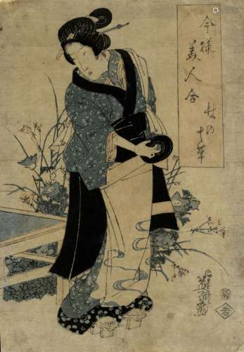 Japanische Holzschnitte,Eisen, Keisai 1790-1848 Oban, 1810-2...