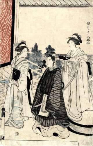 Japanische Holzschnitte,Eiri, Hosoda tätig 1790-1800 Oban vo...