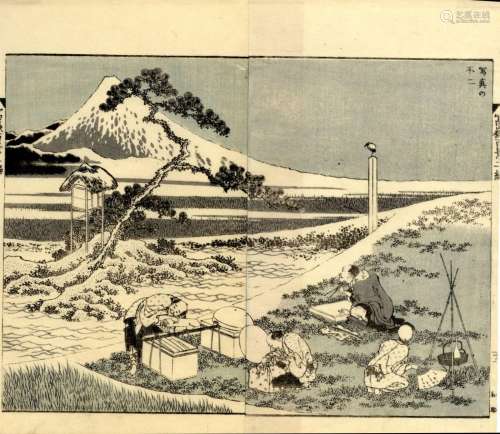 Japanische Holzschnitte,Hokusai, Katsushika 1760-1849 Doppel...