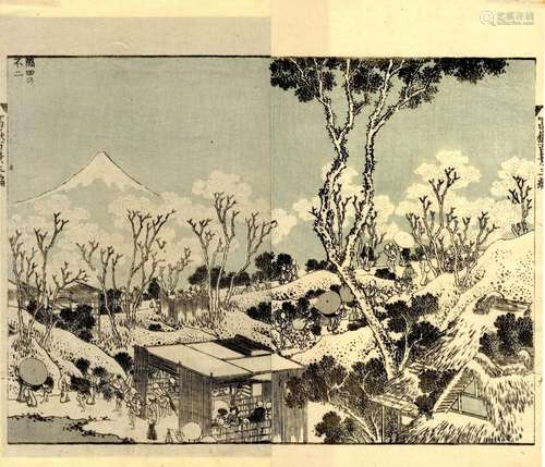 Japanische Holzschnitte,Hokusai, Katsushika 1760-1849 Doppel...