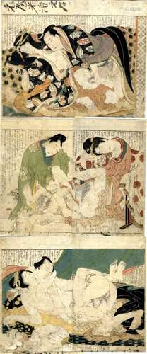 Japanische Holzschnitte,Hokusai, Katsushika 1760-1849 Shunga...