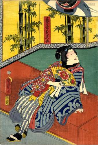 Japanische Holzschnitte,Kunisada, Utagawa 1786-1865 Linkes O...