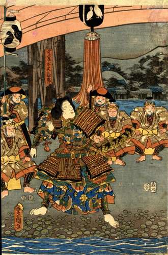 Japanische Holzschnitte,Kunisada, Utagawa 1786-1865 Oban von...