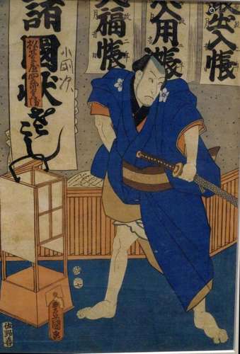 Japanische Holzschnitte,Kunisada, Utagawa 1786-1865 Oban von...