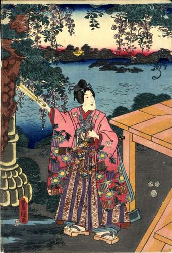 Japanische Holzschnitte,Kunisada, Utagawa 1786-1865 Oban von...