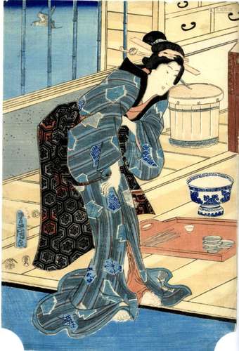 Japanische Holzschnitte,Kunisada, Utagawa 1786-1865 Oban von...