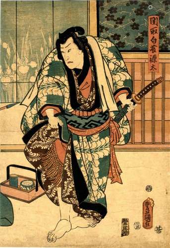 Japanische Holzschnitte,Kunisada, Utagawa 1786-1865 Rechtes ...