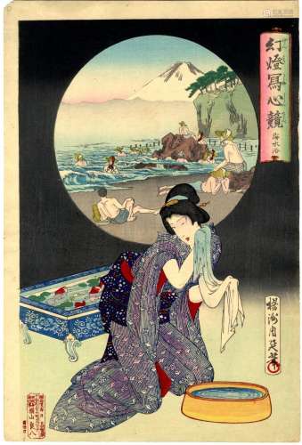 Japanische Holzschnitte,Chikanobu, Toyohara 1838-1912 Oban, ...