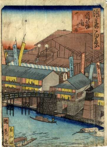 Japanische Holzschnitte,Kunikazu, Utagawa tätig 1849-67 Osak...