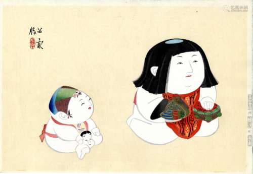 Japanische Holzschnitte,Tekiho, Nishizawa 1889-1965 39,5 x 2...
