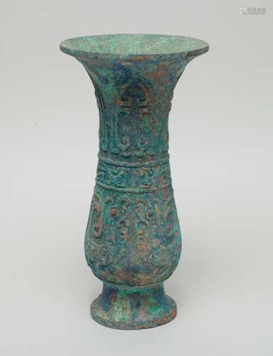 Chinese Bronze Cabinet Vase