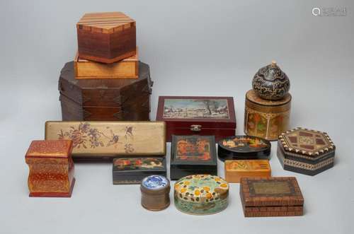 Large Set of Jewelry Boxes Collection