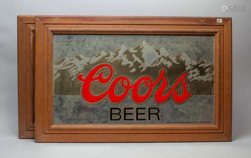 Two Vintage Coors Beer Signs