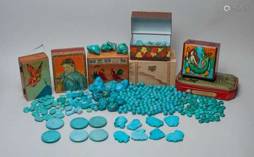 Estate Chinese Turquoise Like Beads