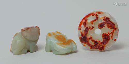 Chinese Russet Jade Carvings