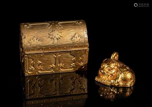 Japanese Old Gilt Bronze Paper Weight