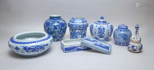 Chinese Export Blue & White Porcelains