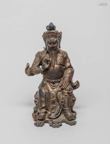 Chinese Ming Type Gilt Metal Buddha