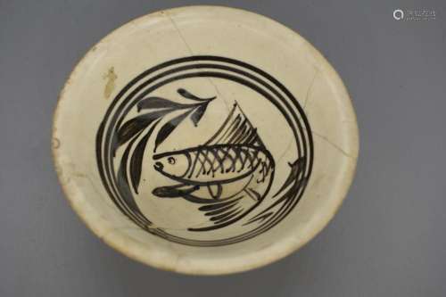 Cizhou Fish Decorated Bowl