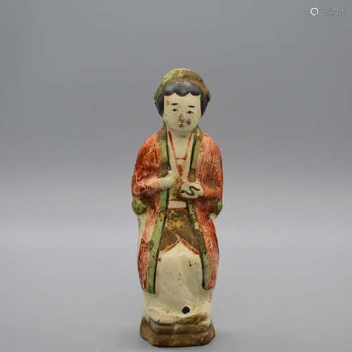 Cizhou Polychrome Figure