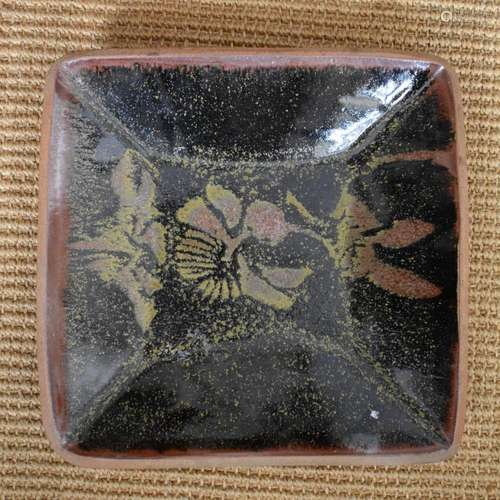 Japanese Studio Pottery Square Dish