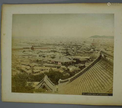 Yokohama: Japanese Coloured Photograph of Japanese Scene: Vi...