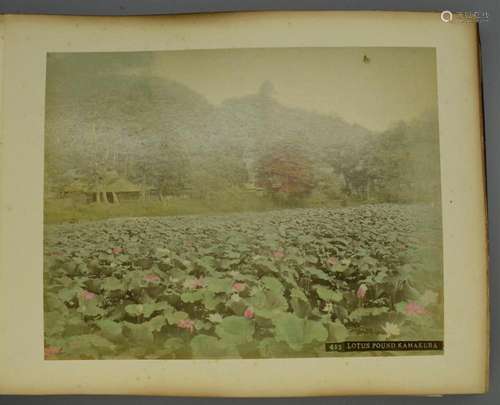 Kamakura & Nikko: Japanese Coloured Photograph of Japane...