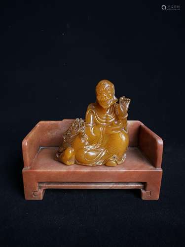 Shoushan Stone Sitting Buddha