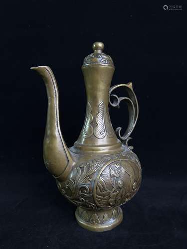 Copper wine jug