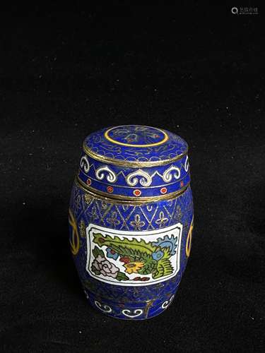 Clear Cloisonne small pot