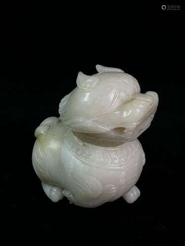 Hotan Jade carving Tianlu handle piece