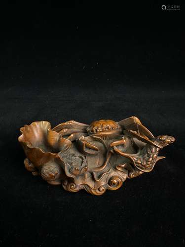 Small leaf rosewood lotus decoration