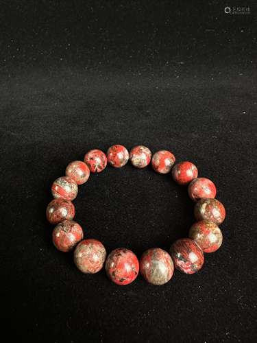 Cherry blossom agate bracelet