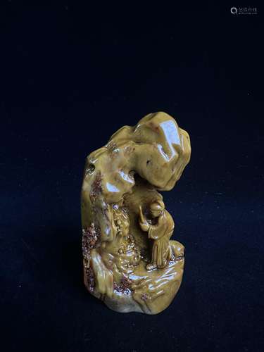 Shoushan stone sculpture figure decoration