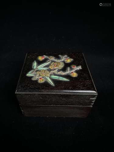 Rosewood Baibao inlaid wooden box