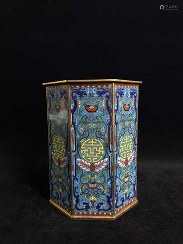 Cloisonne pen holder