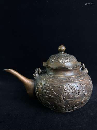 Copper Figure teapot