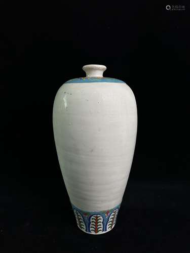 Jingtai Blue plum vase by Dingyao