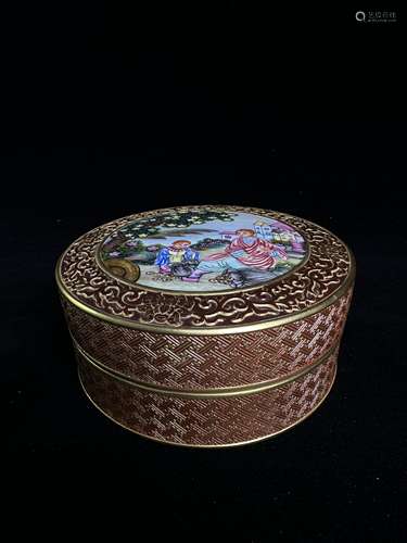 Pastel ceramic lid box