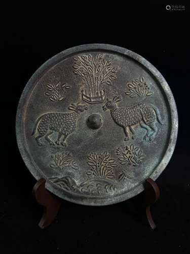 A bronze mirror