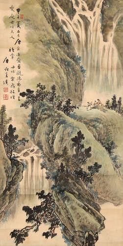 唐瘦青    山水