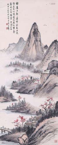 黃君璧 (款)    山水