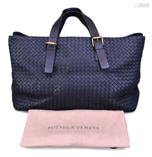 BOTTEGA VENETA 黑色 皮革 肩背大袋